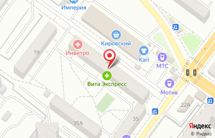 Оператор сотовой связи Мотив в Железнодорожном районе на карте