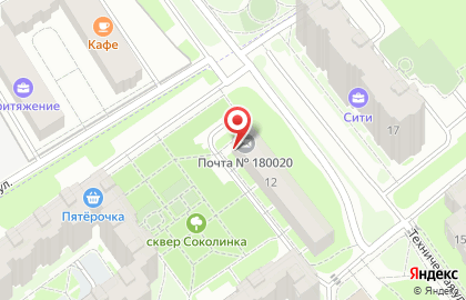 Почта России в Пскове на карте