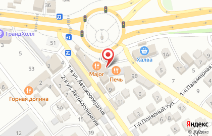 Шиномонтажная мастерская в Ленинском районе на карте