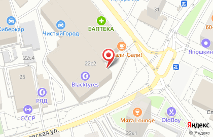 Шинный центр BlackTyres на Маломосковской улице на карте