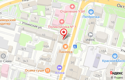 Мини-маркет мой Март на Океанском проспекте на карте