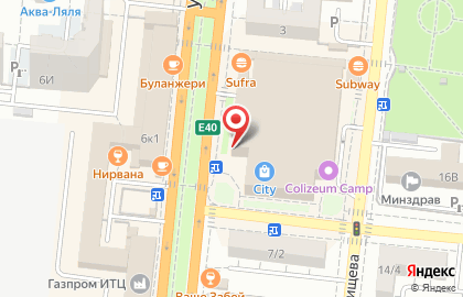 Ресторан быстрого питания KFC на улице Савушкина на карте