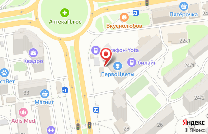 Киоск по продаже кондитерских изделий на проспекте Королёва на карте
