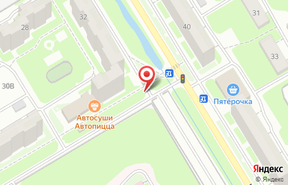 Киоск по продаже хлебобулочных изделий на улице Космическая на карте