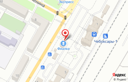 Цветочный салон Фиалка на Привокзальной улице на карте