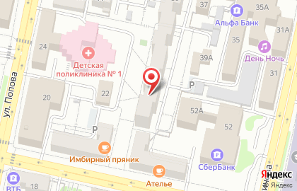 Продуктовый магазин на проспекте Славы на карте