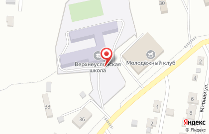 Средняя общеобразовательная школа, с. Верхний Услон на карте