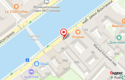 Продуктовый магазин в Санкт-Петербурге на карте