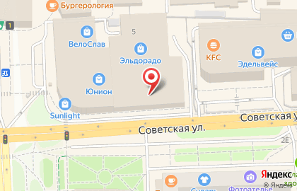 Нева на Советской улице на карте
