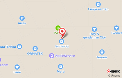 Фирменный магазин Samsung в ТЦ МЕГА Дыбенко на карте