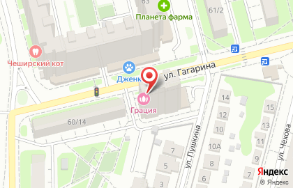 Салон красоты Грация на улице Гагарина на карте