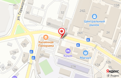 Автомат по продаже горячих напитков на улице Горького на карте