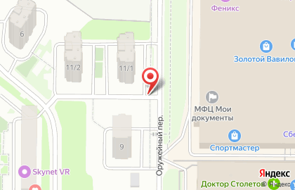 Советский район Киоск по продаже фруктов и овощей в Оружейном переулке на карте