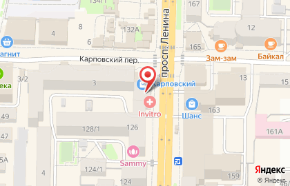Офис продаж и обслуживания Билайн в Карповском переулке на карте