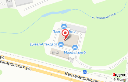 Автосервис Маршал клуб на Кантемировской улице на карте