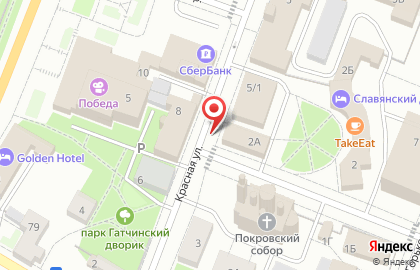 Аптека Меди Плюс на улице Достоевского в Гатчине на карте