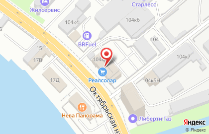Торговая компания Снабженец на Октябрьской набережной на карте