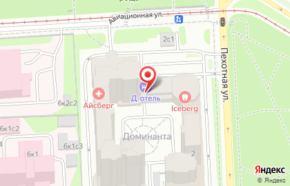 D`отель на Щукинской улице на карте