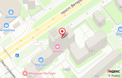 Студия маникюра и педикюра KISTOCHKI на проспекте Ветеранов на карте