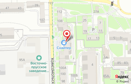 Магазин охотничьих принадлежностей Снайпер на карте