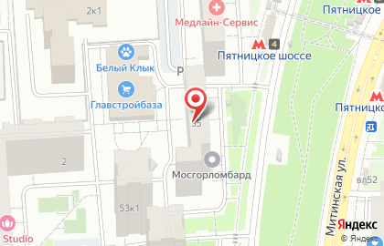 На Митинской на Митинской улице на карте