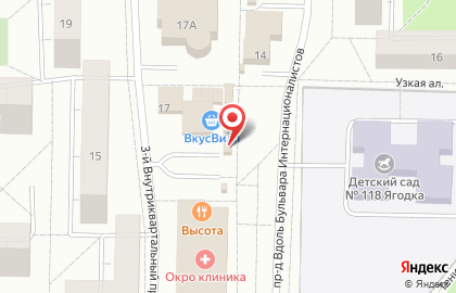 Хлебный дом на бульваре Интернационалистов на карте