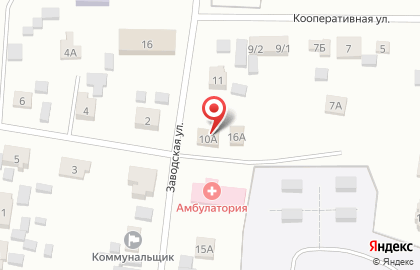 Магазин Виктория на Заводской улице на карте