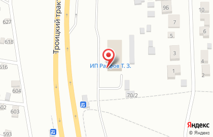 Магазин автозапчастей на улице Троицкий на карте