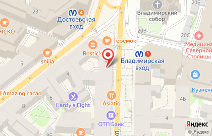 Ломбард 585Gold на метро Владимирская на карте