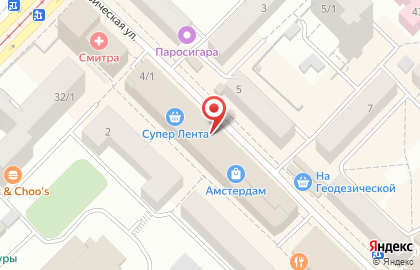 Фирменный магазин Медный Великан на Геодезической улице на карте