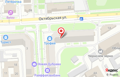 Балтинвестбанк на Октябрьской улице на карте