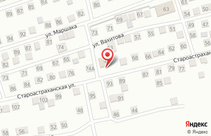 Продовольственный магазин Приволжье в Астрахани на карте