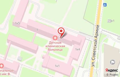Областная детская клиническая больница в Великом Новгороде на карте