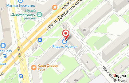 Агентство недвижимости Афина Паллада на проспекте Дзержинского на карте