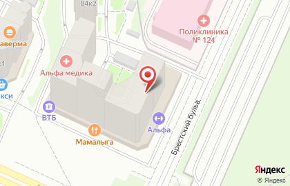 Ollis Pizza на проспекте Ветеранов на карте