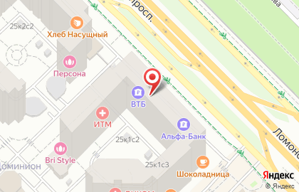 ВТБ Привилегия на Ломоносовском проспекте, 25 к 1 на карте