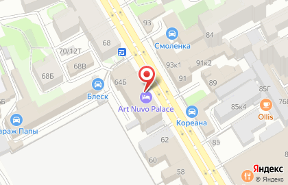 Отель Art Nuvo Palace на карте