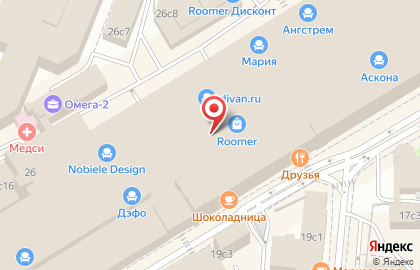 Мебельный салон Armos на улице Ленинская Слобода на карте