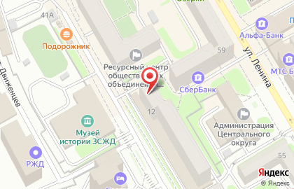 Прокуратура Новосибирской области на Площади Гарина-Михайловского на карте