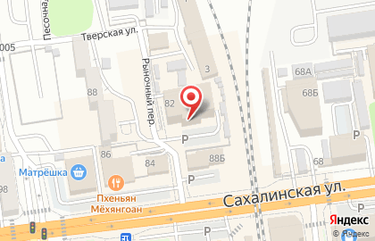 Торговый центр Новый Континент на Сахалинской улице на карте