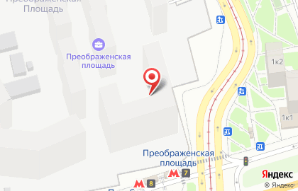 Производственно-торговая компания ЭКОС-1 на Преображенской площади на карте
