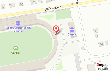 Спортивная школа олимпийского резерва по лёгкой атлетике на улице Чкалова на карте