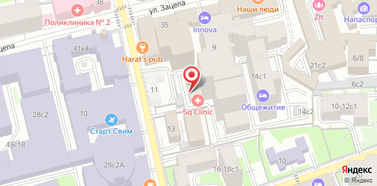 Студия СПА и массажа Xsize на метро Серпуховская на карте