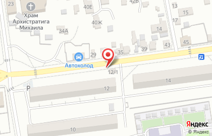 Павильон овощей и фруктов в Октябрьском районе на карте