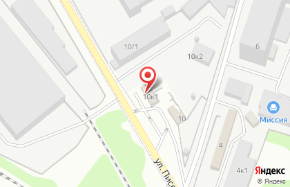 Автомойка на ​Писемского, 10 к1 на карте