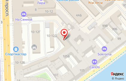 Спортмастер на Московском проспекте на карте