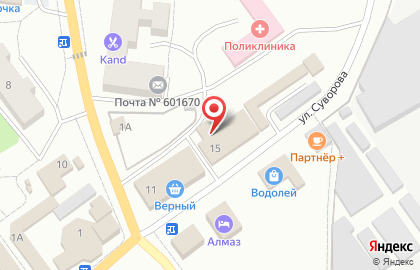 Участковый пункт полиции на улице Суворова на карте