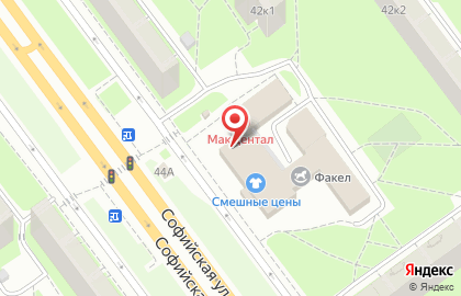 Фирменный магазин Великолукский мясокомбинат на Софийской улице, 44 на карте