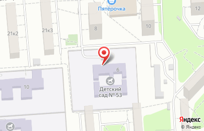 Детский сад №53 на улице Побратимов на карте