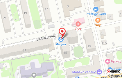 Ветеринарная клиника Фауна на улице Бакунина на карте